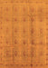 Machine Washable Oriental Orange Industrial Area Rugs, wshurb968org