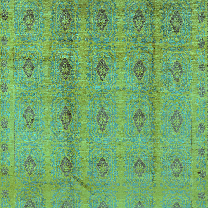 Oriental Turquoise Industrial Rug, urb968turq