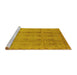 Sideview of Machine Washable Oriental Yellow Industrial Rug, wshurb968yw