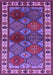 Machine Washable Oriental Purple Industrial Area Rugs, wshurb969pur