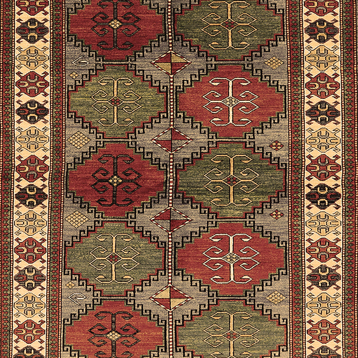 Machine Washable Oriental Brown Industrial Rug, wshurb969brn