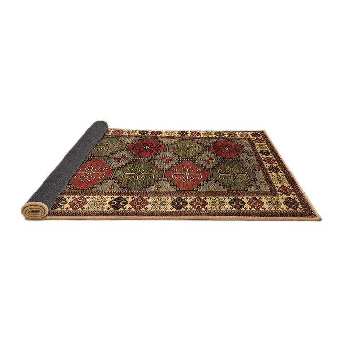 Sideview of Oriental Brown Industrial Rug, urb969brn