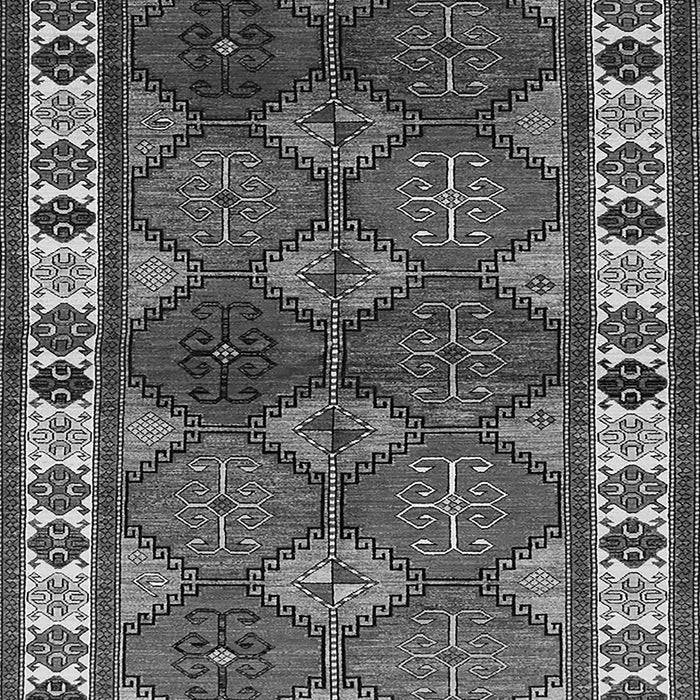 Machine Washable Oriental Gray Industrial Rug, wshurb969gry