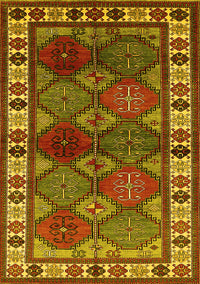 Oriental Yellow Industrial Rug, urb969yw