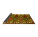 Sideview of Oriental Yellow Industrial Rug, urb969yw