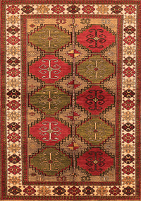 Oriental Orange Industrial Rug, urb969org