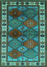 Oriental Turquoise Industrial Rug, urb969turq