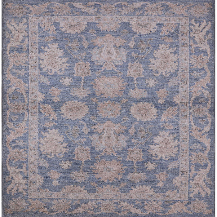 Square Machine Washable Industrial Modern Dark Gray Rug, wshurb970