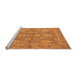 Sideview of Machine Washable Oriental Orange Industrial Area Rugs, wshurb970org