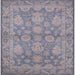 Square Mid-Century Modern Dark Gray Oriental Rug, urb970