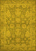 Oriental Yellow Industrial Rug, urb970yw