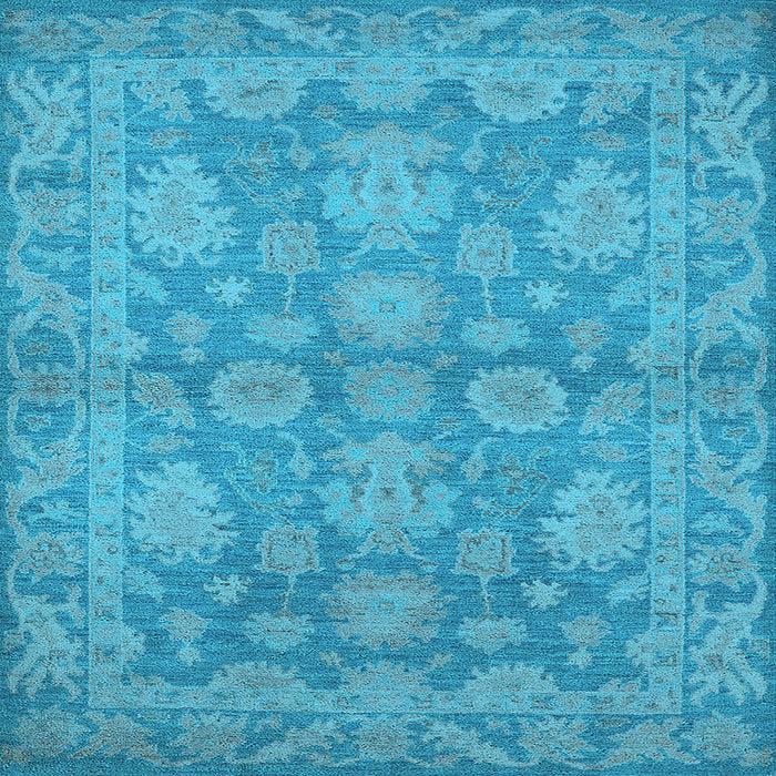 Square Oriental Light Blue Industrial Rug, urb970lblu