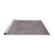Sideview of Machine Washable Industrial Modern Rose Dust Purple Rug, wshurb971
