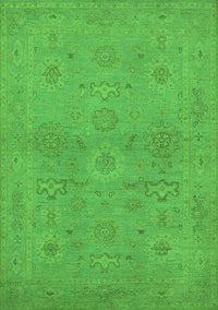 Oriental Green Traditional Rug, urb971grn