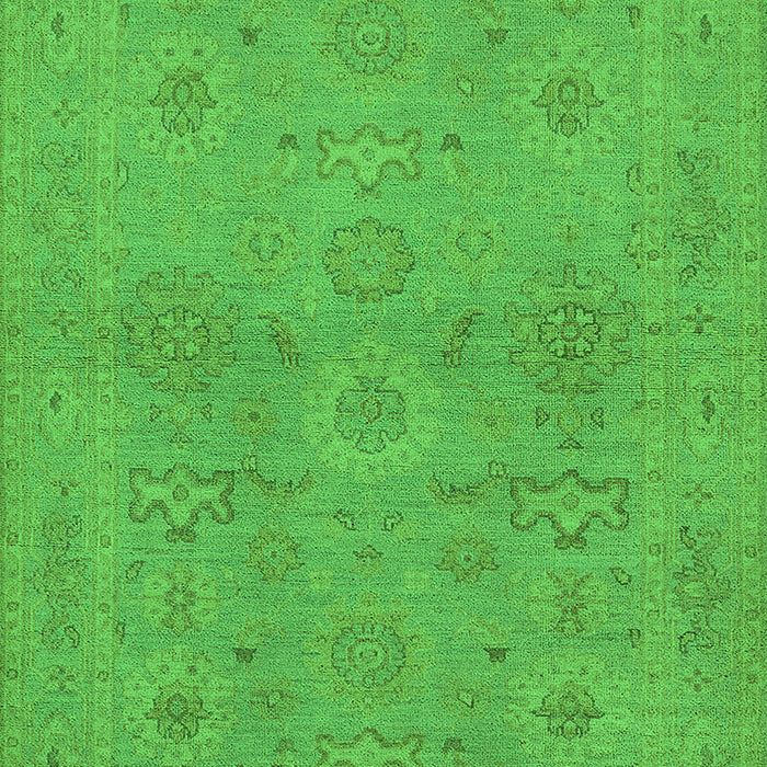 Oriental Green Traditional Rug, urb971grn
