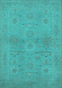 Oriental Turquoise Traditional Rug, urb971turq