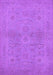 Machine Washable Oriental Purple Traditional Area Rugs, wshurb971pur