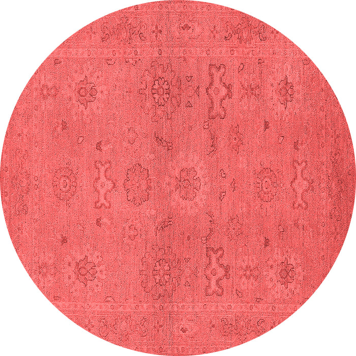 Machine Washable Oriental Red Traditional Rug, wshurb971red