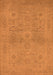 Machine Washable Oriental Orange Traditional Area Rugs, wshurb971org