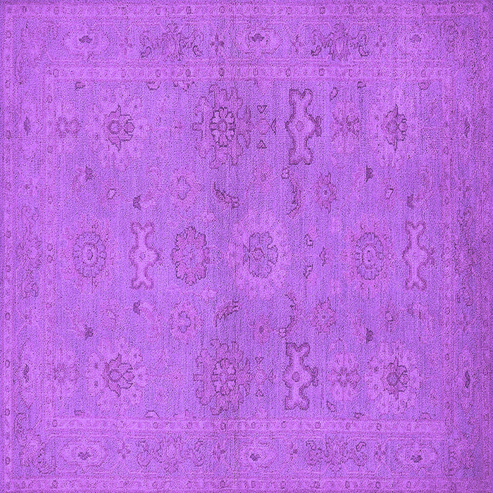 Square Oriental Purple Traditional Rug, urb971pur