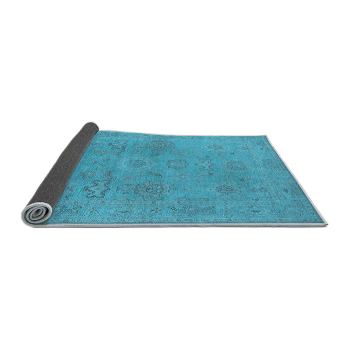 Sideview of Oriental Light Blue Traditional Rug, urb971lblu