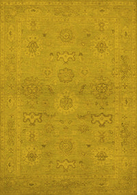 Oriental Yellow Traditional Rug, urb971yw