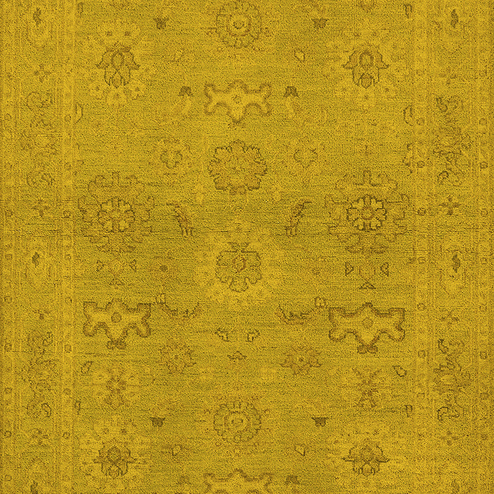 Oriental Yellow Traditional Rug, urb971yw