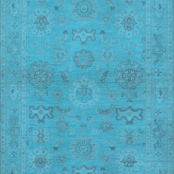 Oriental Light Blue Traditional Rug, urb971lblu