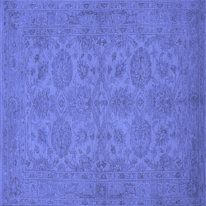 Square Oriental Blue Traditional Rug, urb972blu