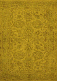 Oriental Yellow Traditional Rug, urb972yw