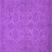 Square Oriental Purple Traditional Rug, urb972pur