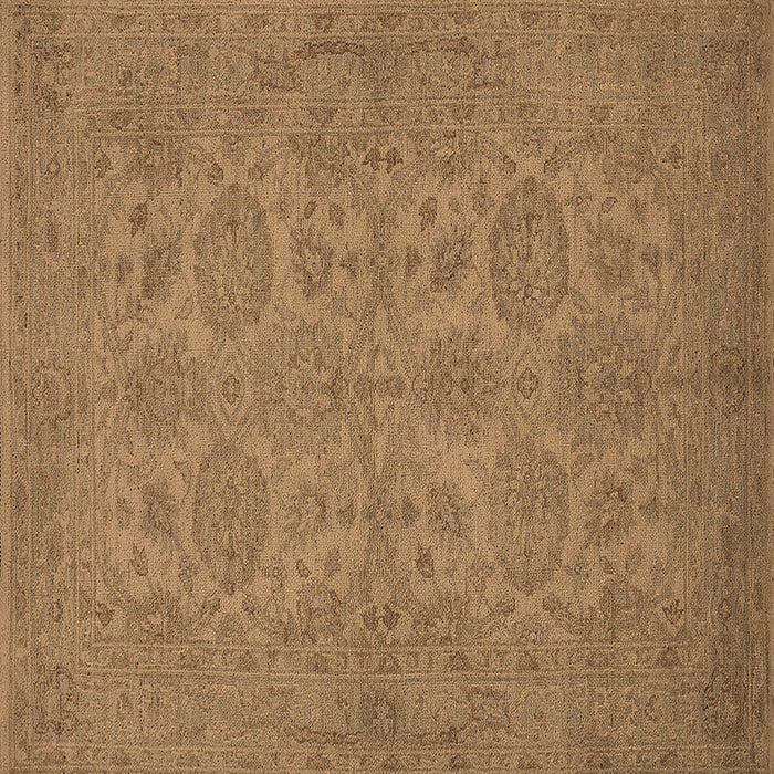 Square Machine Washable Oriental Brown Traditional Rug, wshurb972brn