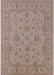 Mid-Century Modern Dark Almond Brown Oriental Rug, urb973