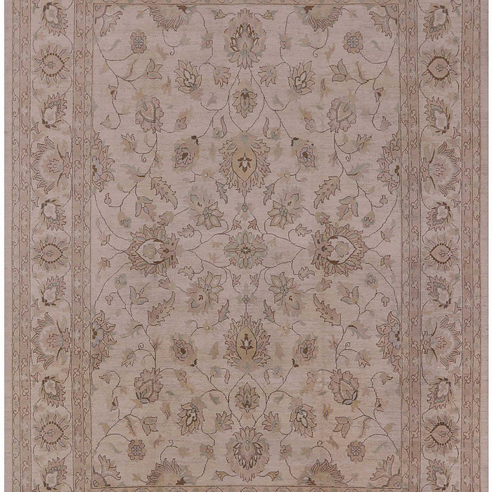 Mid-Century Modern Dark Almond Brown Oriental Rug, urb973