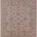 Square Mid-Century Modern Dark Almond Brown Oriental Rug, urb973