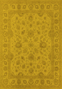 Oriental Yellow Traditional Rug, urb973yw