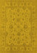 Oriental Yellow Traditional Rug, urb973yw