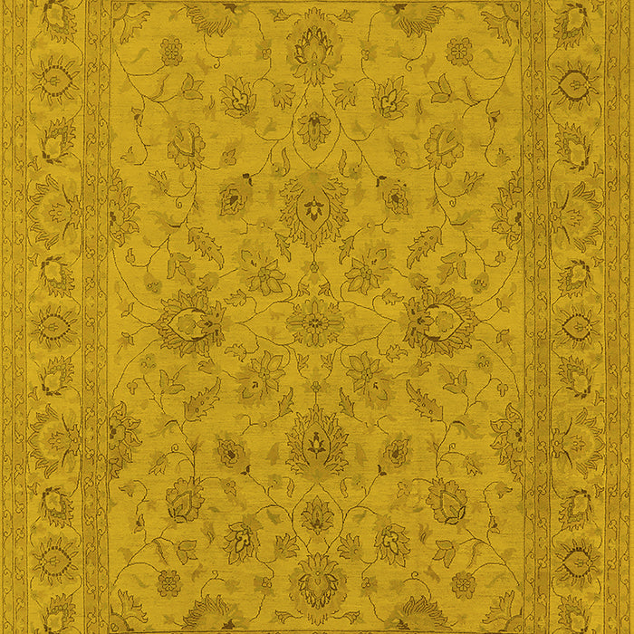 Oriental Yellow Traditional Rug, urb973yw