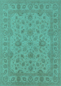 Oriental Turquoise Traditional Rug, urb973turq