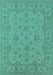 Oriental Turquoise Traditional Rug, urb973turq