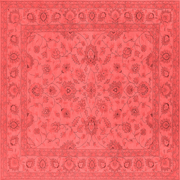 Machine Washable Oriental Red Traditional Rug, wshurb973red