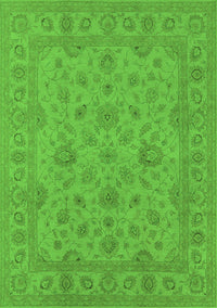 Oriental Green Traditional Rug, urb973grn