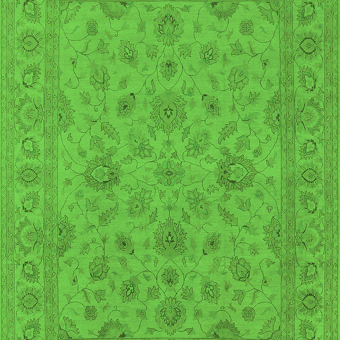 Oriental Green Traditional Rug, urb973grn