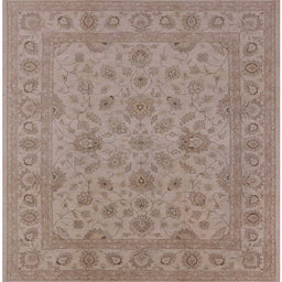 Square Machine Washable Industrial Modern Dark Almond Brown Rug, wshurb973