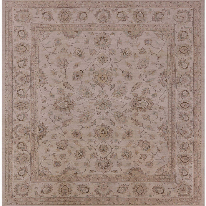 Square Machine Washable Industrial Modern Dark Almond Brown Rug, wshurb973