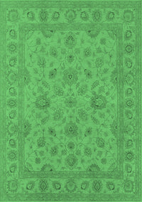 Oriental Emerald Green Traditional Rug, urb973emgrn