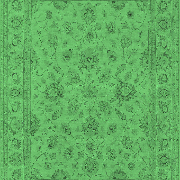 Oriental Emerald Green Traditional Rug, urb973emgrn