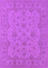 Machine Washable Oriental Purple Traditional Area Rugs, wshurb973pur