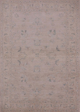Mid-Century Modern Rosy Brown Pink Oriental Rug, urb974