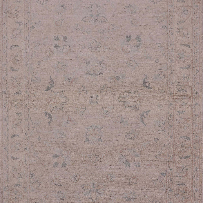 Mid-Century Modern Rosy Brown Pink Oriental Rug, urb974